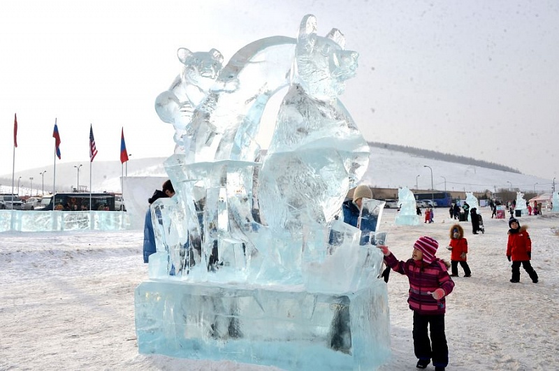 Победителями Международного конкурса ледяных скульптур стали мастера из Франции