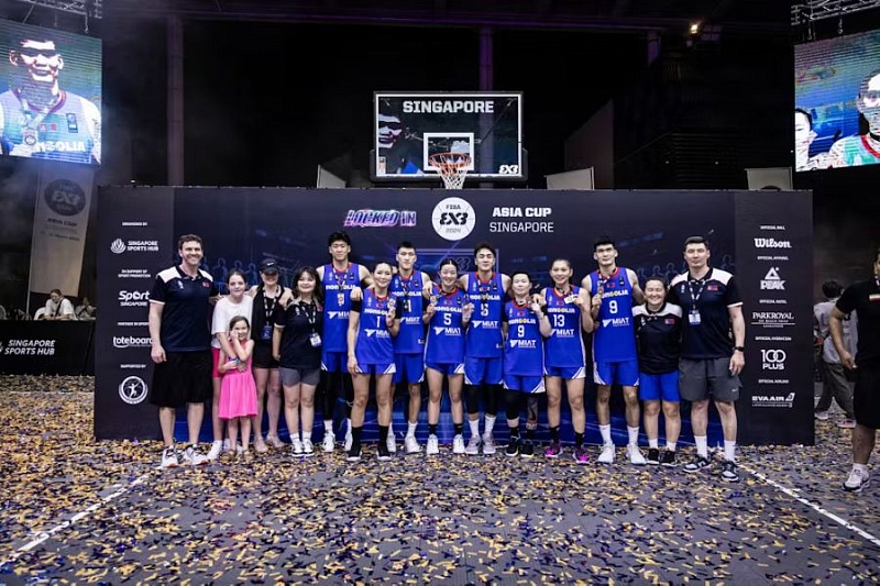 Монголия завоевала бронзу чемпионата Азии по баскетболу 3х3
