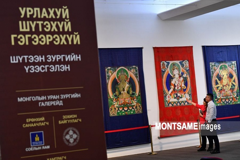 Выставка лучших произведений буддийской живописи открылась в Монголии