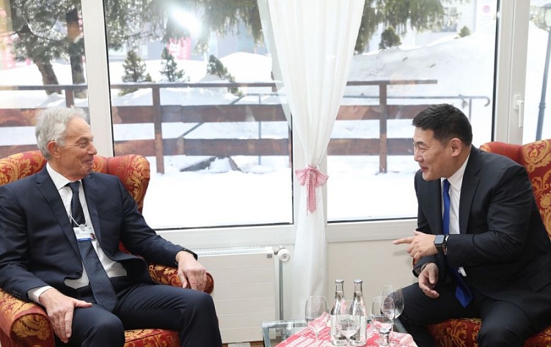 Л.Оюун-Эрдэнэ встретился с бывшим Премьер-министром Великобритании Тони Блэром
