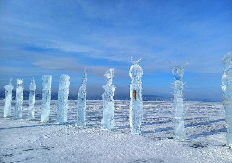 Открылся фестиваль ледовой скульптуры Olkhon Ice Fest – 2024