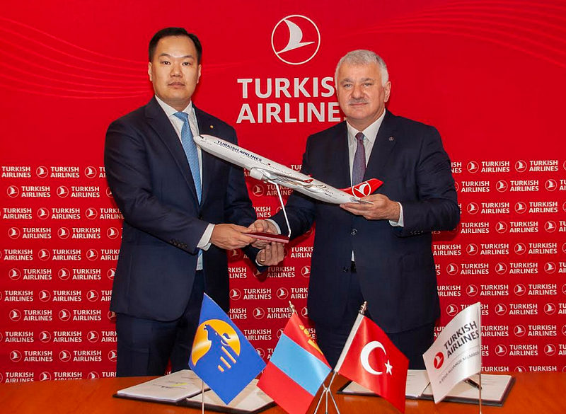 Turkish Airlines и MIAT подписали соглашение о прямых рейсах между Турцией и Монголией