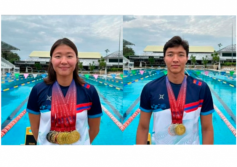 Монгольские пловцы завоевали 12 медалей на чемпионате в Таиланде