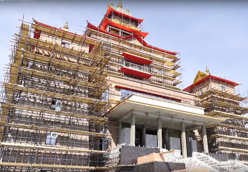 В столице Тувы строится буддийский храм. ВИДЕО