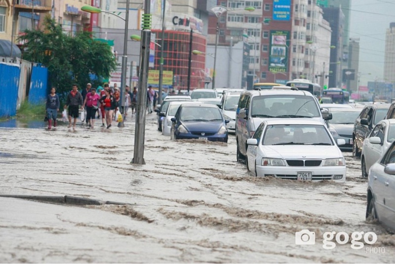 Уровень воды в крупных реках Монголии поднялся на 40-105 см из-за проливных дождей