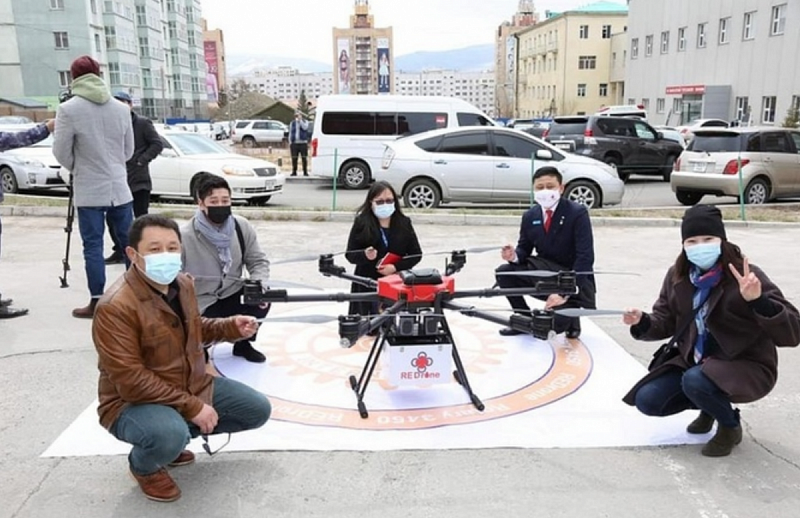 Медицинский беспилотник совершил тестовый полет в Улан-Баторе