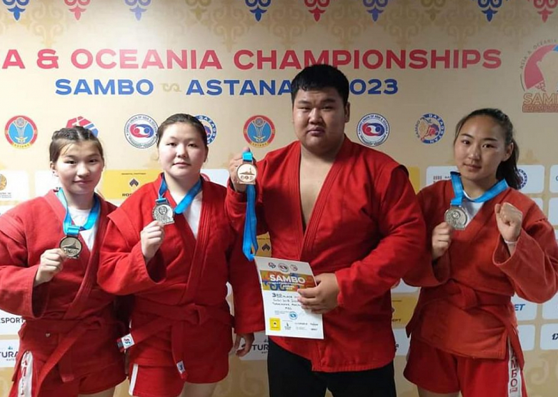 Монгольские самбисты завоевали четыре медали на чемпионате Азии и Океании