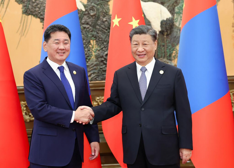 Председатель КНР встретился с президентом Монголии. ВИДЕО