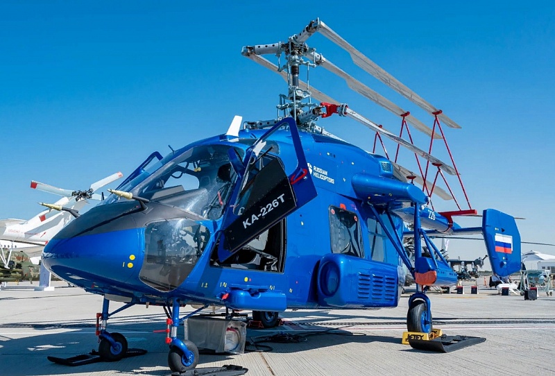 Модернизированный вертолет Ка-226Т впервые представлен на международной выставке в Дубае