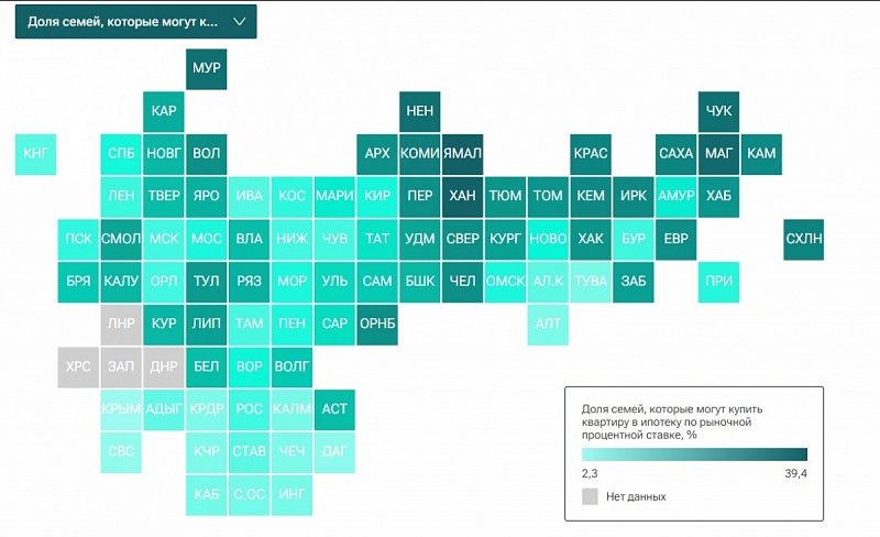 Бурятия на 62 месте по доступности ипотеки