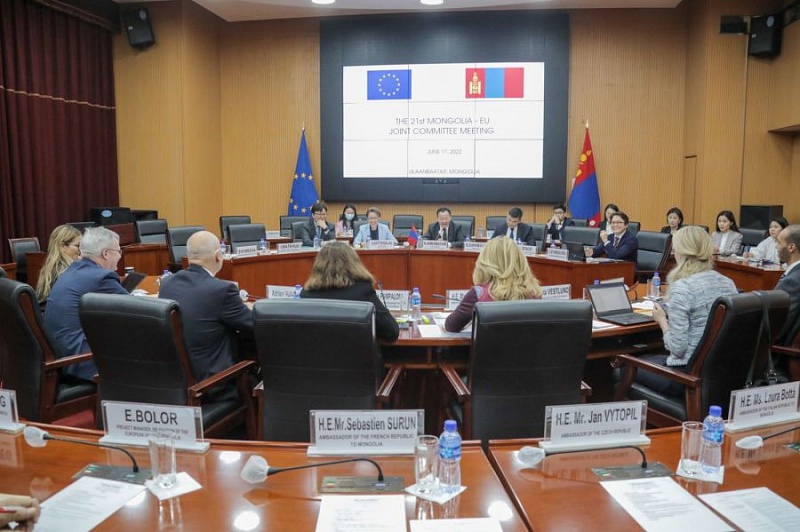Состоялось заседание совместного комитета Монголии и ЕС