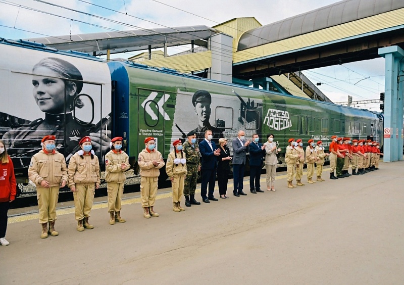В Улан-Удэ работает уникальный передвижной музей "Поезд Победы"