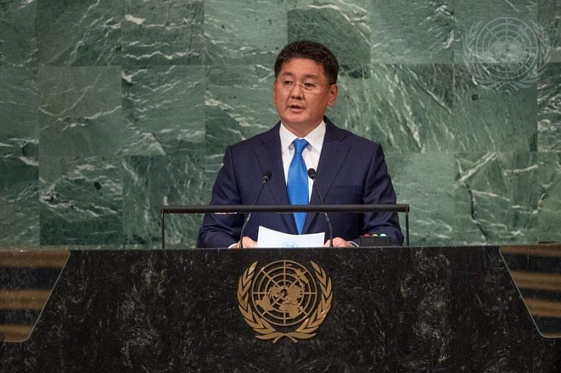 Президент Монголии выступил на 77-й сессии Генассамблеи ООН