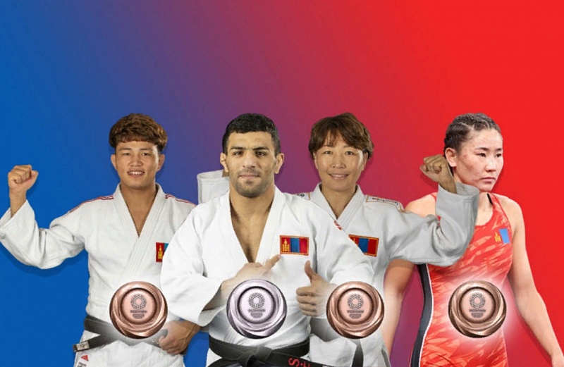 Монгольские спортсмены, завоевавшие медали в Токио, получат денежное вознаграждение