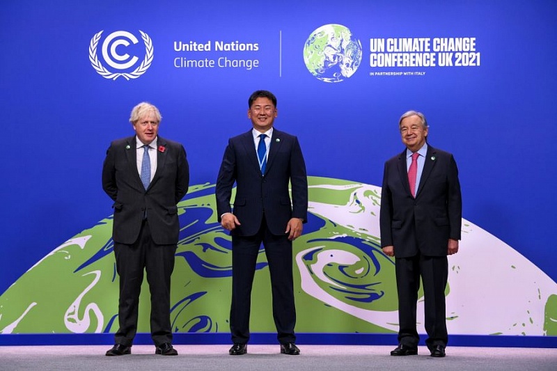 Президент Монголии принимает участие в Саммите мировых лидеров COP26