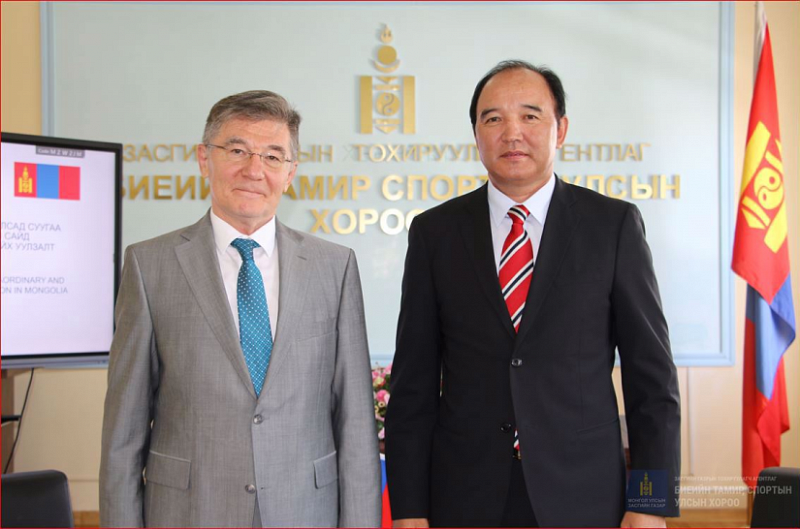 Монголия и Россия обсудили двустороннее сотрудничество в области спорта