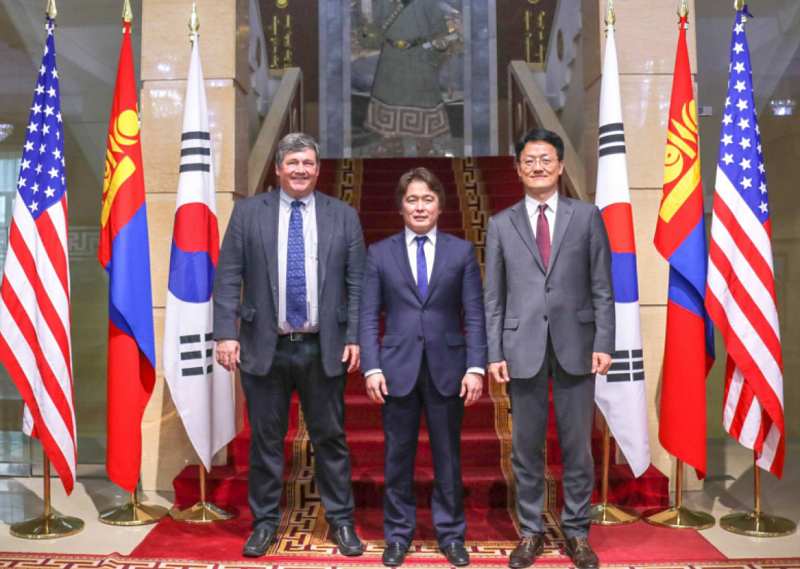 Состоялась первая трехсторонняя встреча между Монголией, Республикой Корея и США