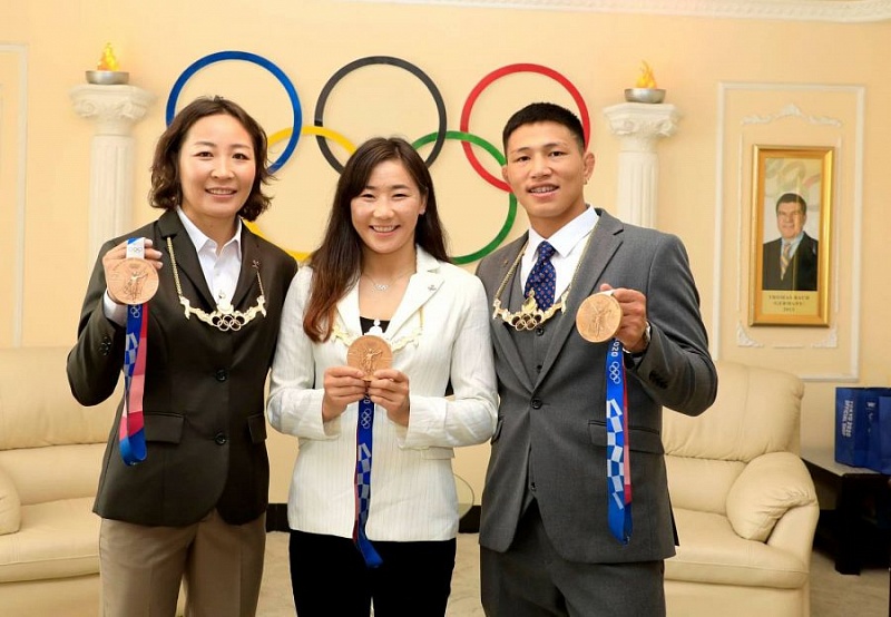 В Монголии наградили призеров Олимпиады-2020